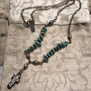 SOFT SURROUNDINGS Turquoise & Crystal Necklace